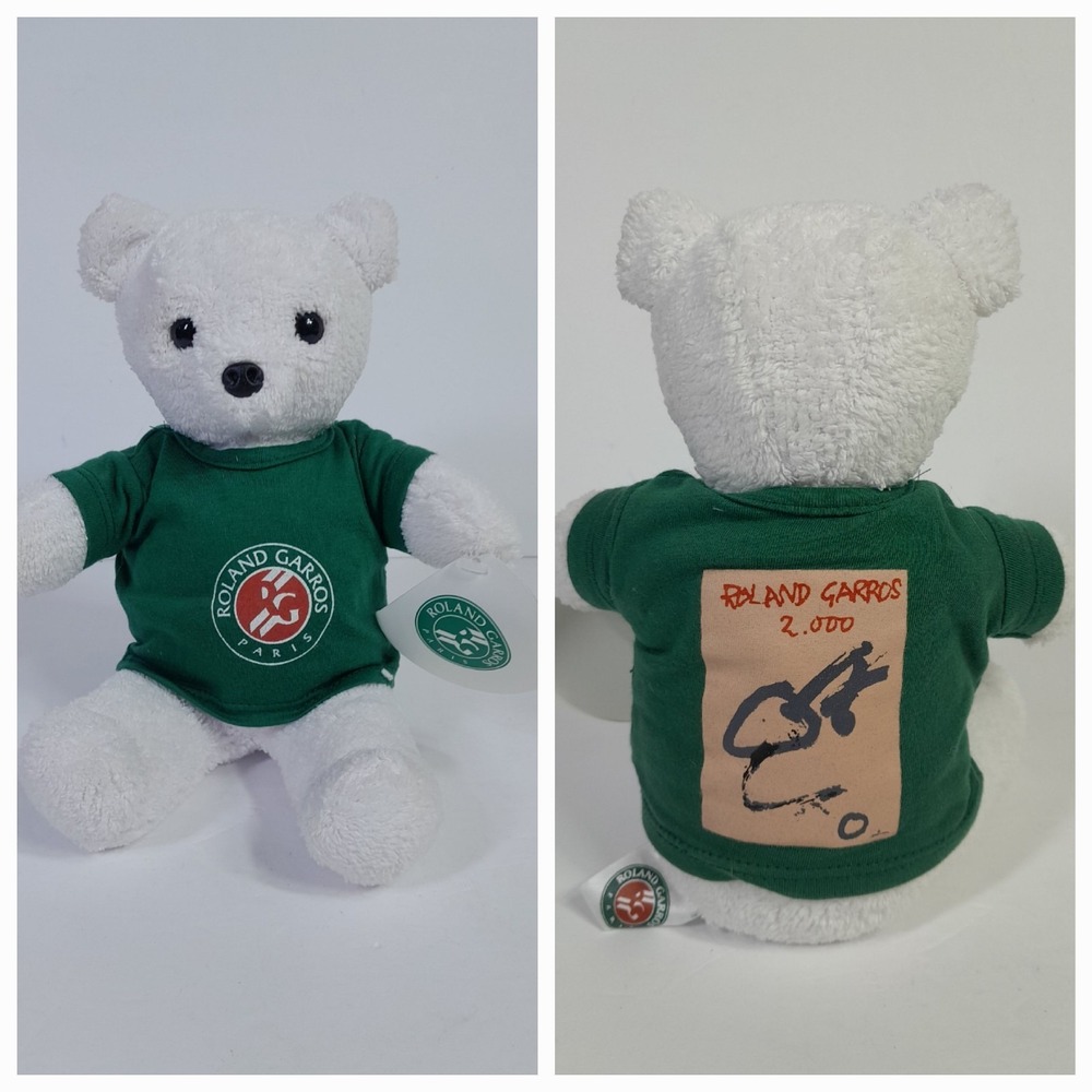 Vtg 2000 Y2k Roland Garros Paris Teddy Bear Plush Rare